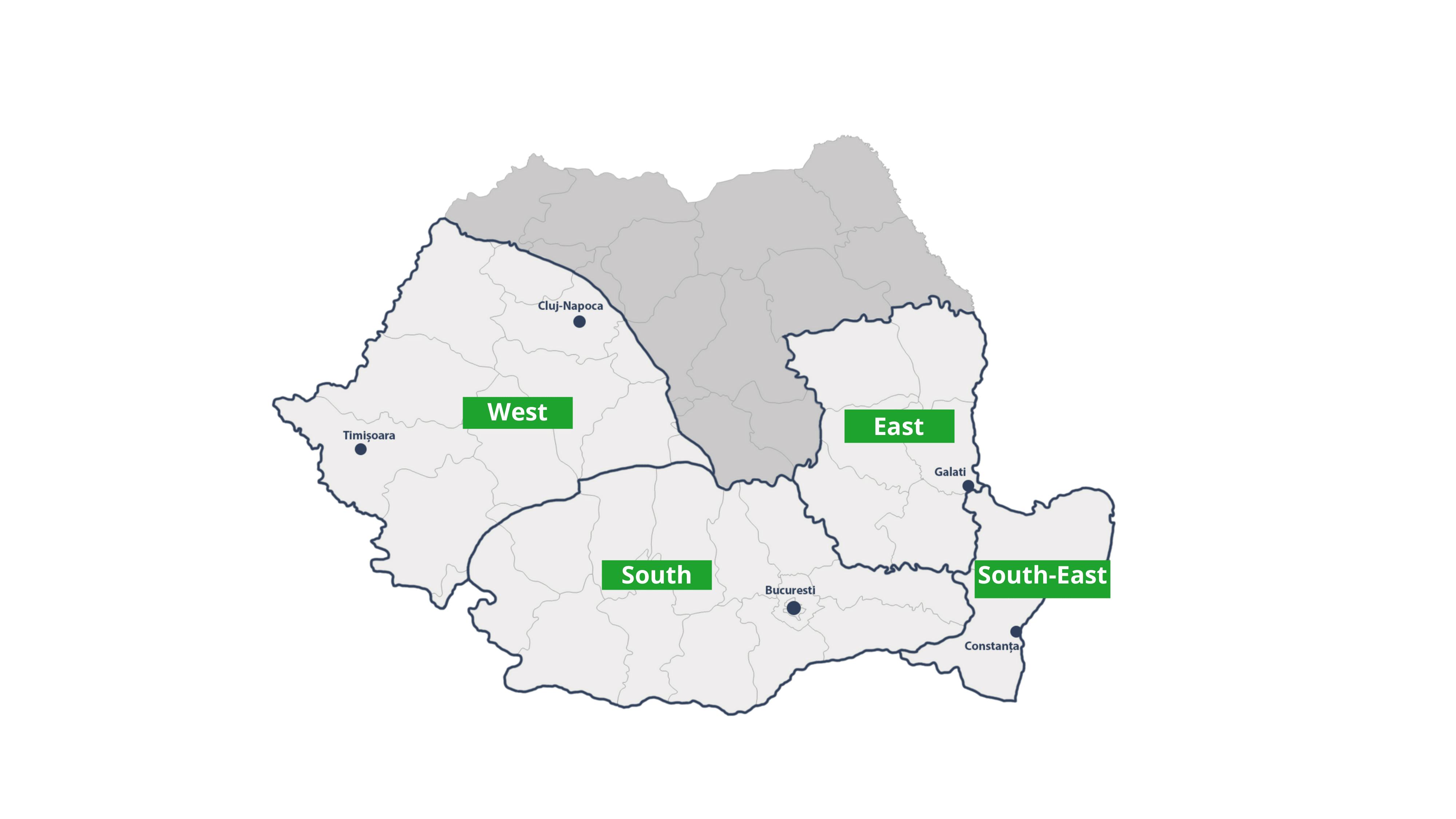 Map Romania